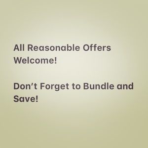 Willing to negotiate!